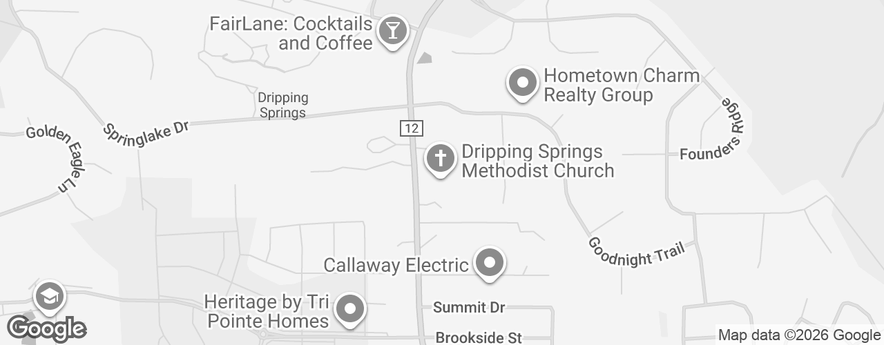Map banner of Dripping Springs United Methodist