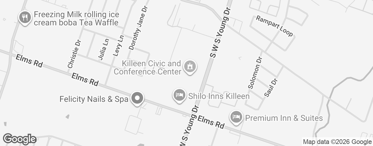 Map banner of Killeen Civic and Conference Center