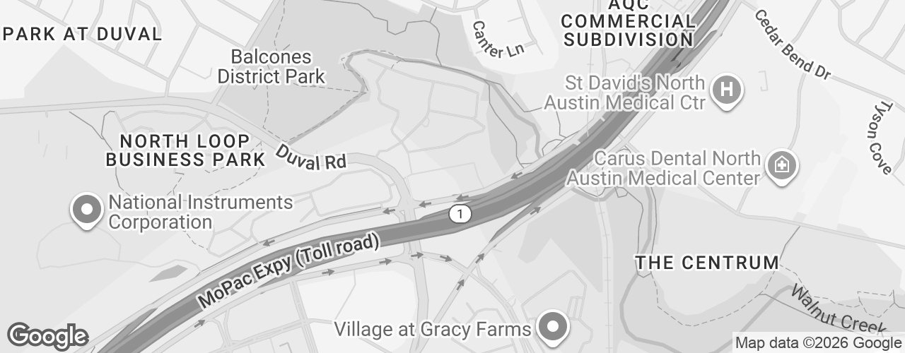 Map banner of 12012 N Mopac Expy