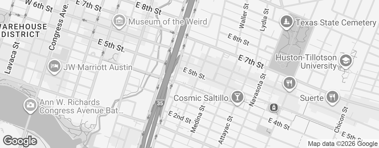 Map banner of Whole Foods Market Lamar Culinary Center