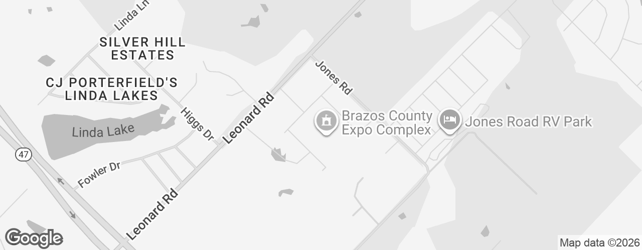 Map banner of Brazos County Expo Complex